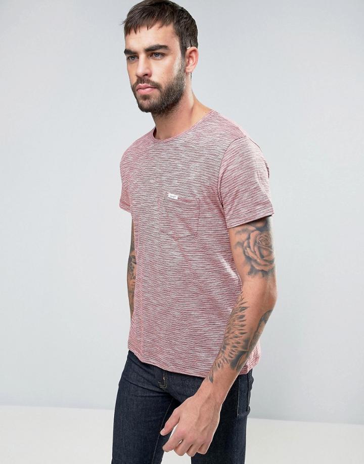 Wrangler Striped T-shirt - Red