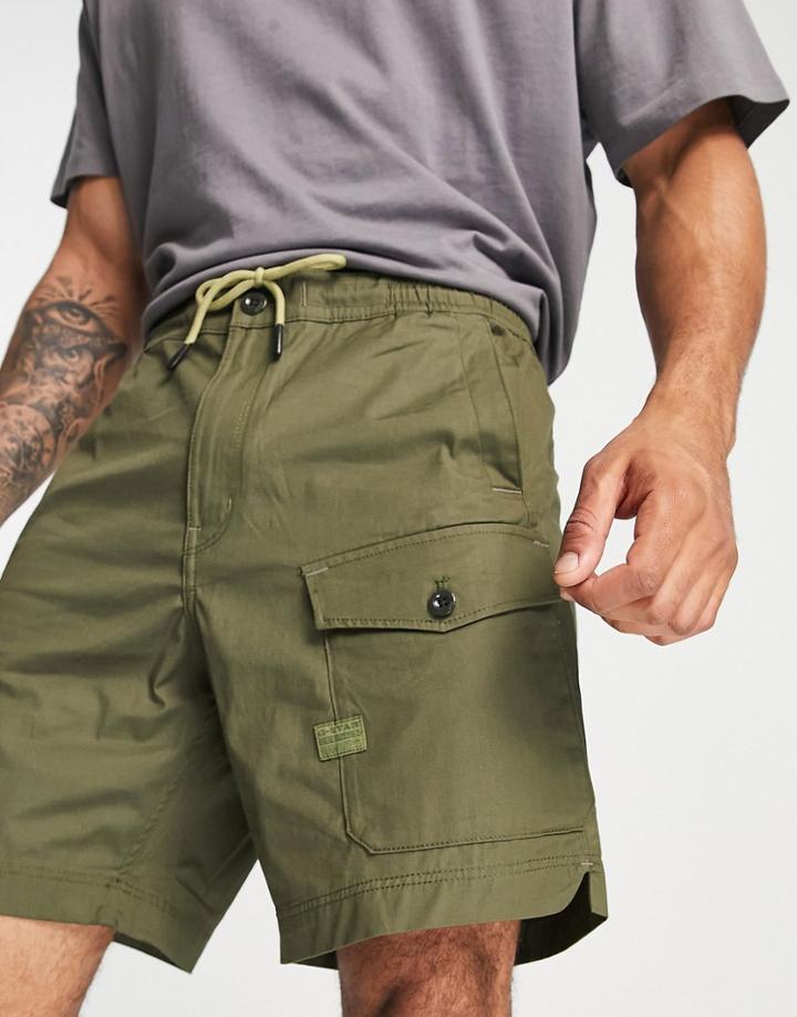 G-star Sport Trainer Shorts In Khaki-green