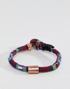 Icon Brand Colored Woven Bracelet Exclusive To Asos - Multi