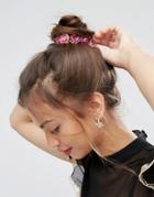 Asos Rose Hair Bun Holder - Red