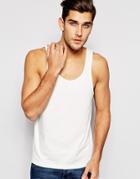Asos Tank With Classic Fit - White
