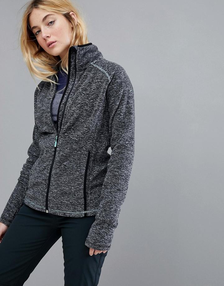 Roxy Harmony Full Zip Fleece In Black - Black