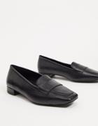 Vagabond Layla Leather Flat Loafers In Black