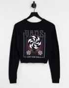 Vans Mindfull Back Print Long Sleeve T-shirt In Black