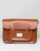 The Leather Satchel Company 14 Inch Satchel - Tan