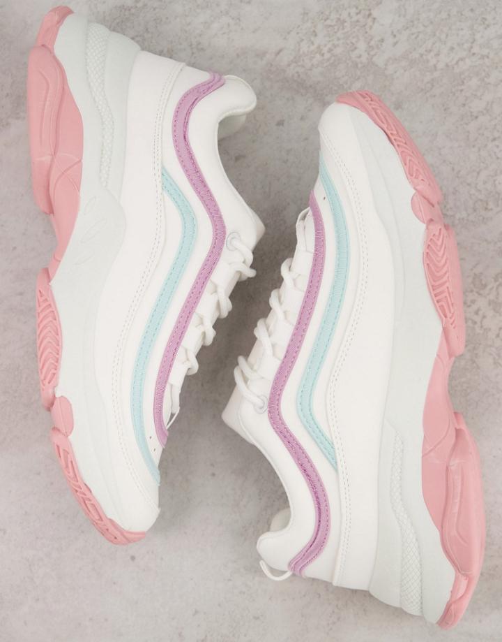 Koi Footwear Lizzies Vegan Sneakers In Pastel Mix-multi