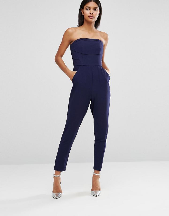 Oasis Bandeau Jumpsuit - Blue