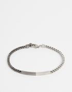 Emporio Armani Stainless Steel Chain Bracelet - Silver