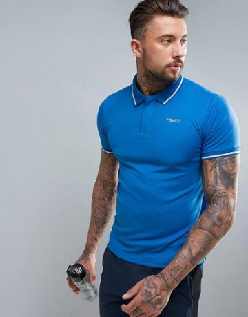 Jack & Jones Tech Sports Polo Shirt - Blue