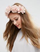 Asos Blush Flower Hair Garland - Pink