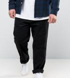 Duke King Size Stretch Chinos In Black - Black