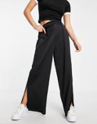 New Look Satin Pants In Black - Part Of A Set
