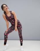 Asos 4505 Gym Legging In Leopard Print - Multi