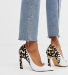 River Island Pumps In Mixed Animal Print - Multi