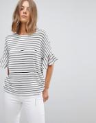 Vero Moda Knitted Top With Fluted Sleeve - Multi