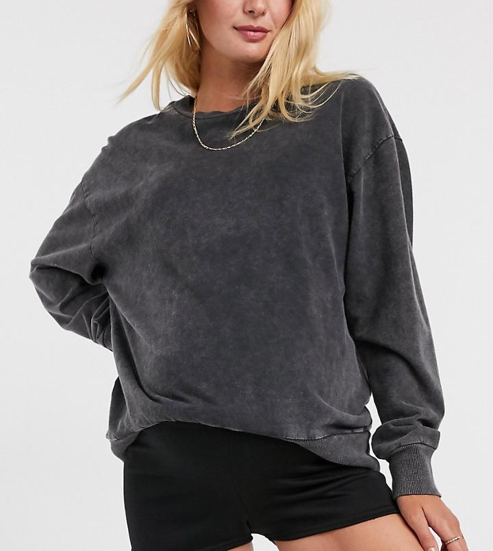 Fashionkilla Maternity Runner Short In Black