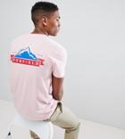 Penfield Mountain Back Logo Print T-shirt Exclusive In Pink - Pink
