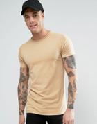 Liquor & Poker Muscle Fit Tee - Beige