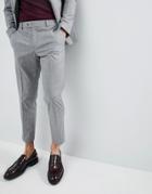 Boohooman Skinny Fit Suit Pants In Gray Check - Gray