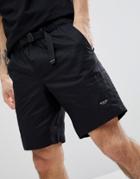 Nicce London Cargo Shorts In Black - Black