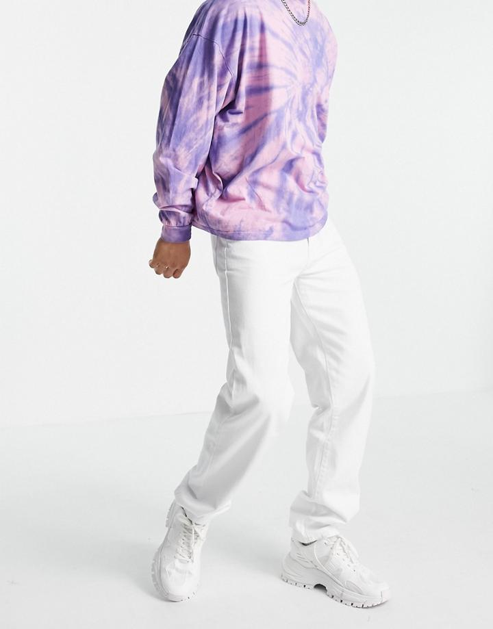 Mennace Baggy Jeans In Vintage Off White