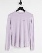 Asos 4505 Icon Long Sleeve Run Top-purple