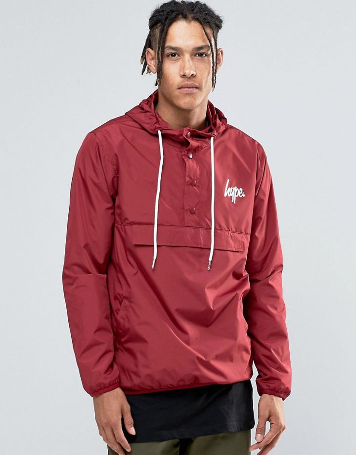 Hype Lightweight Overhead Jacket - Red