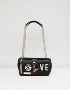 Love Moschino Shoulder Bag With Charms - Black