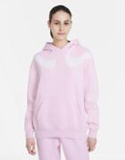 Nike Swoosh Pack Oversized Hoodie In Pale Pink