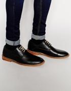 Unsung Hero Derby Shoes In Black Leather - Black