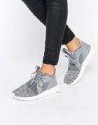 Adidas Originals Grey Marl Tubular Defiant Trainers - Gray