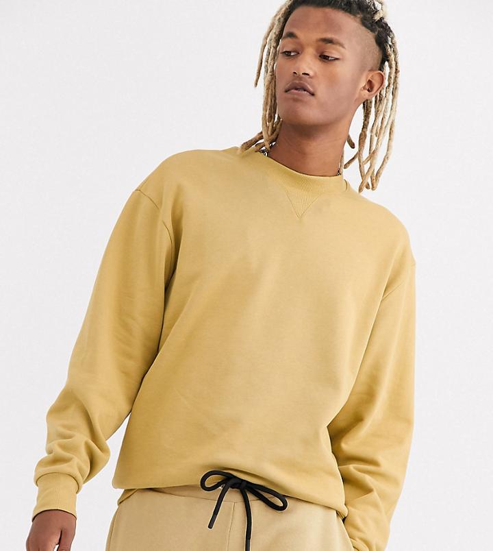 Collusion Sweatshirt In Sand-tan