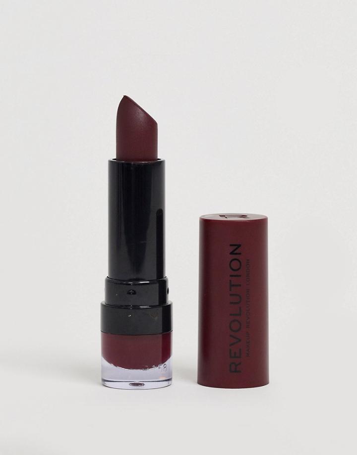 Revolution Matte Lipstick - Plum-no Color