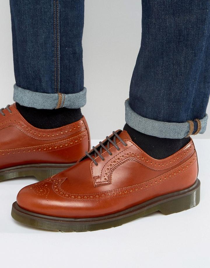 Dr Martens 3989 Brogues In Tan - Tan