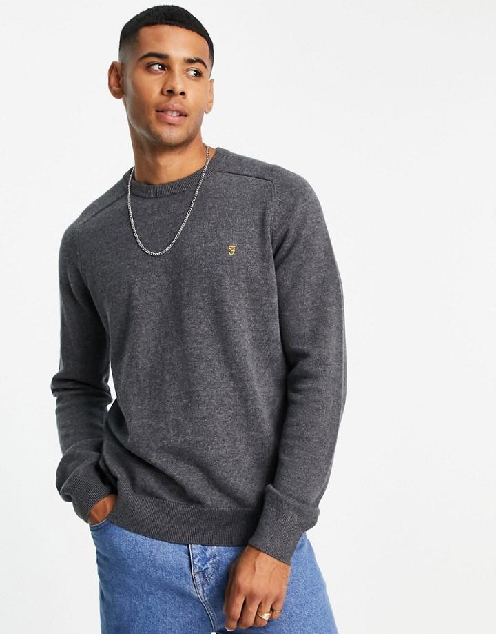 Farah Addison Sweater In Gray-grey