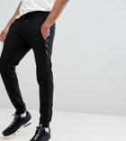 D-struct Tall Jogger With Satin Leg Stripe - Black