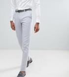 Asos Tall Wedding Skinny Suit Pants In Ice Gray - Gray