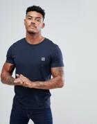 Boss Casual Logo T-shirt In Navy - Navy