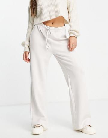 In Wear Vincenti Jersey Wide Leg Sweatpants In Off-white - Part Of A Set