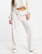 In Wear Vincenti Jersey Wide Leg Sweatpants In Off-white - Part Of A Set