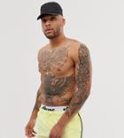 Ellesse Nasello Swim Shorts With Layered Waistband In Yellow Exclusive At Asos - Yellow