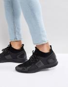 Boss Athleisure Extreme Knitted Running Sneakers In Black - Black