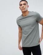 Asos Design T-shirt With Crew Neck In Gray
