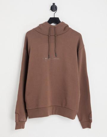 Marshall Artist Santiago Oversized Hoodie In Brown