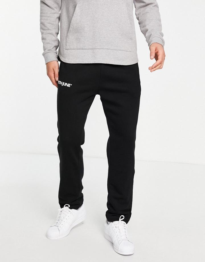 Sixth June 90s Snap Sweatpants In Black