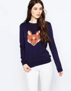 Sugarhill Boutique Nita Fox Sweater - Navy
