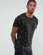 D-struct Origami Print T-shirt - Navy