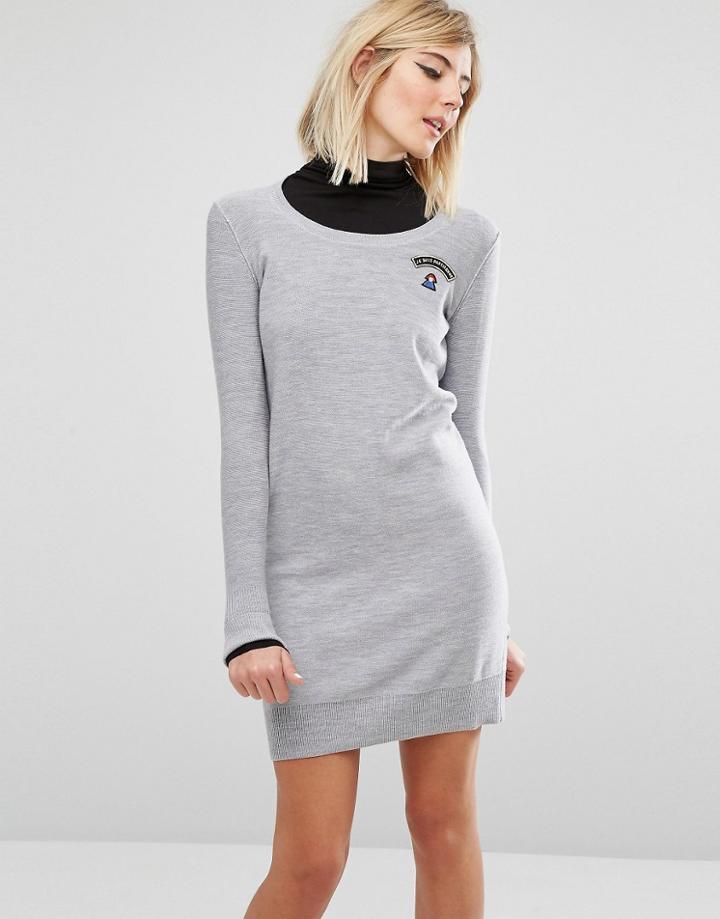 Sonia By Sonia Rykiel 'je Suis Parisienne' Dress - Gray