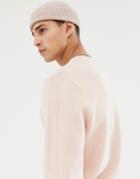 Jack & Jones Premium Knitted Sweater With Straight Edge Hem - Pink