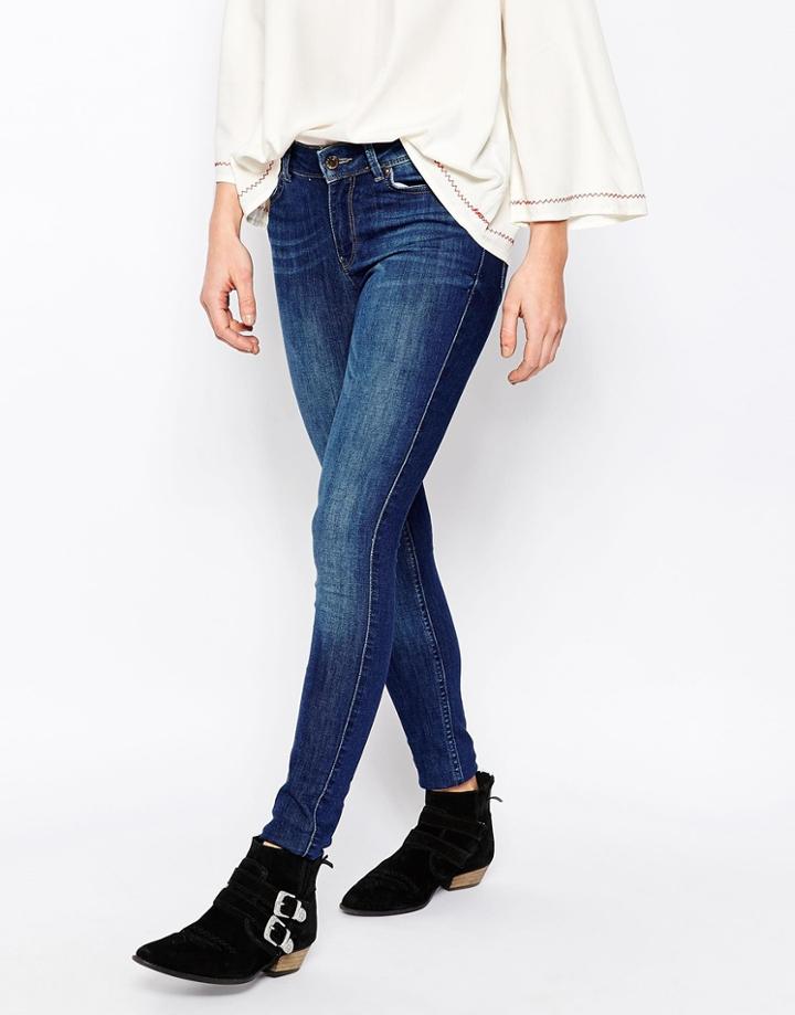 Only Skinny Fit Jean - Dark Blue Denim